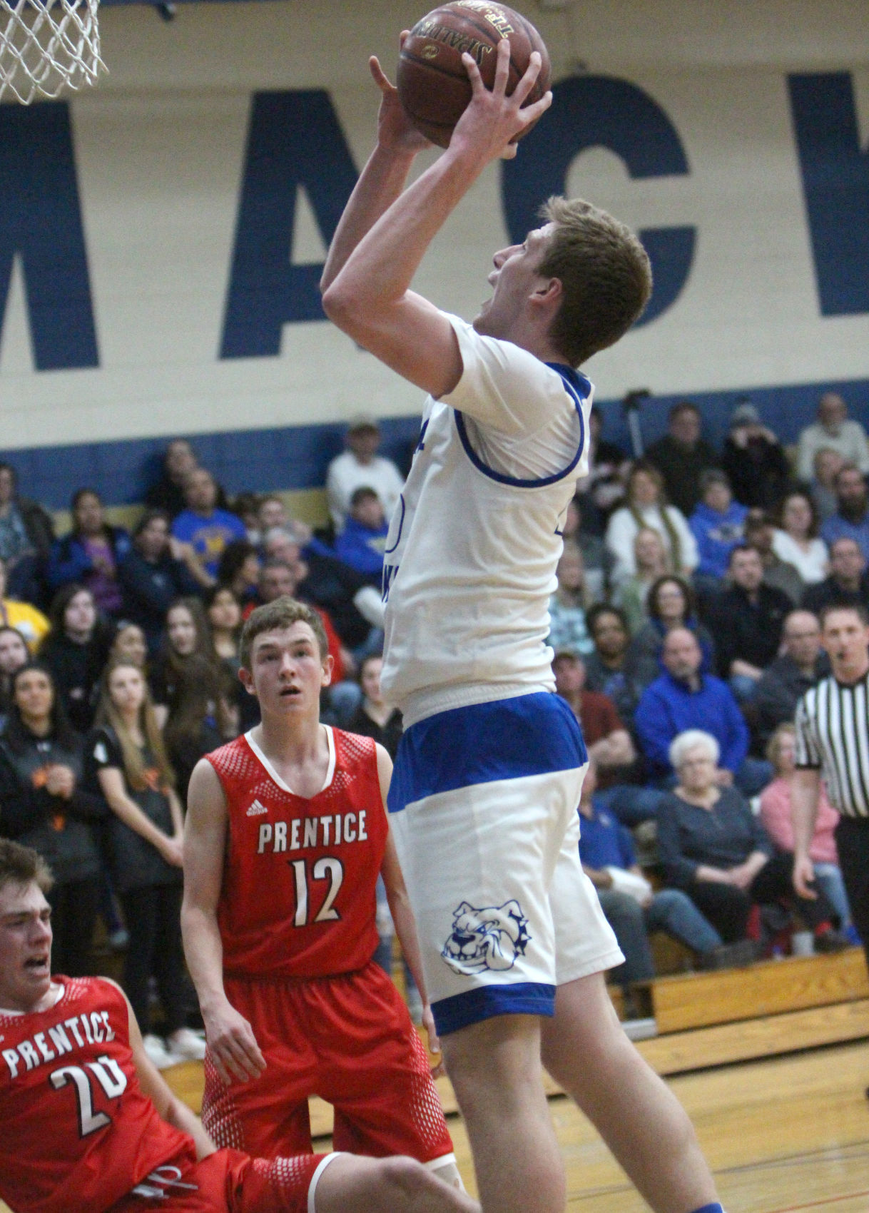 Prentice at McDonell boys basketball 3-2-19